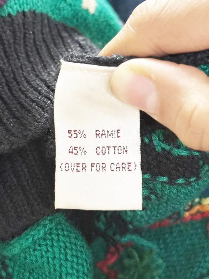 vintage 90s susan bristol hand-embroidered noahs ark knit cardigan sold by Good Market Thrift Store product image thumbnail 5