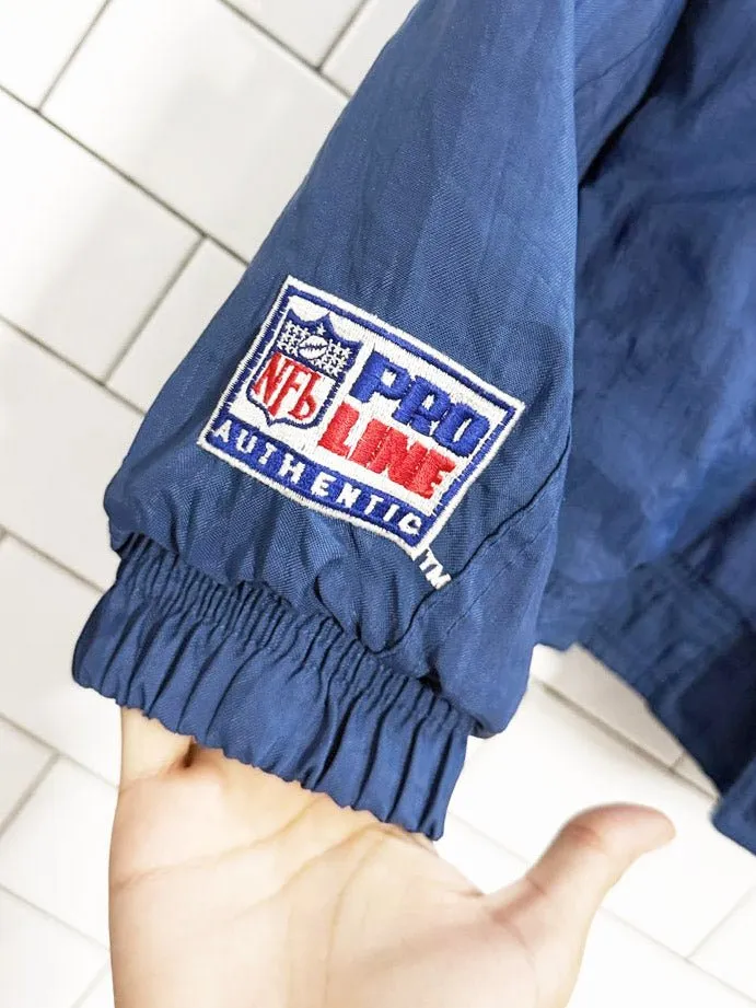 vintage 90s starter pro line cowboys hooded bomber jacket | NFL sold by Good Market Thrift Store product image thumbnail 3