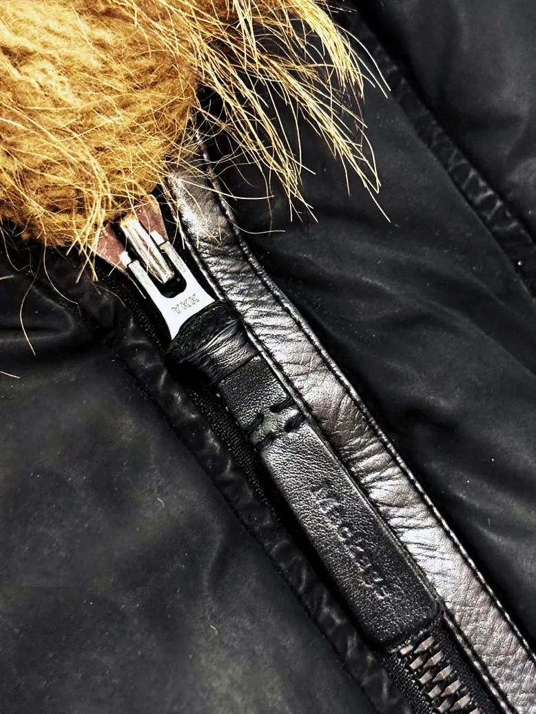 mackage signature raccoon fur collar down parka sold by Good Market Thrift Store product image thumbnail 5