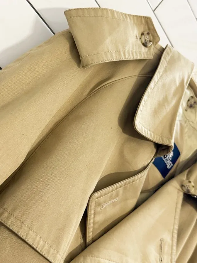 vintage stafford double breasted belted trench coat | wool-blend removable lining sold by Good Market Thrift Store product image thumbnail 3