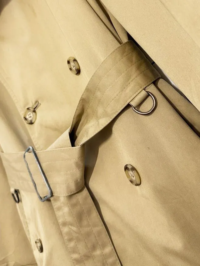 vintage stafford double breasted belted trench coat | wool-blend removable lining sold by Good Market Thrift Store product image thumbnail 2