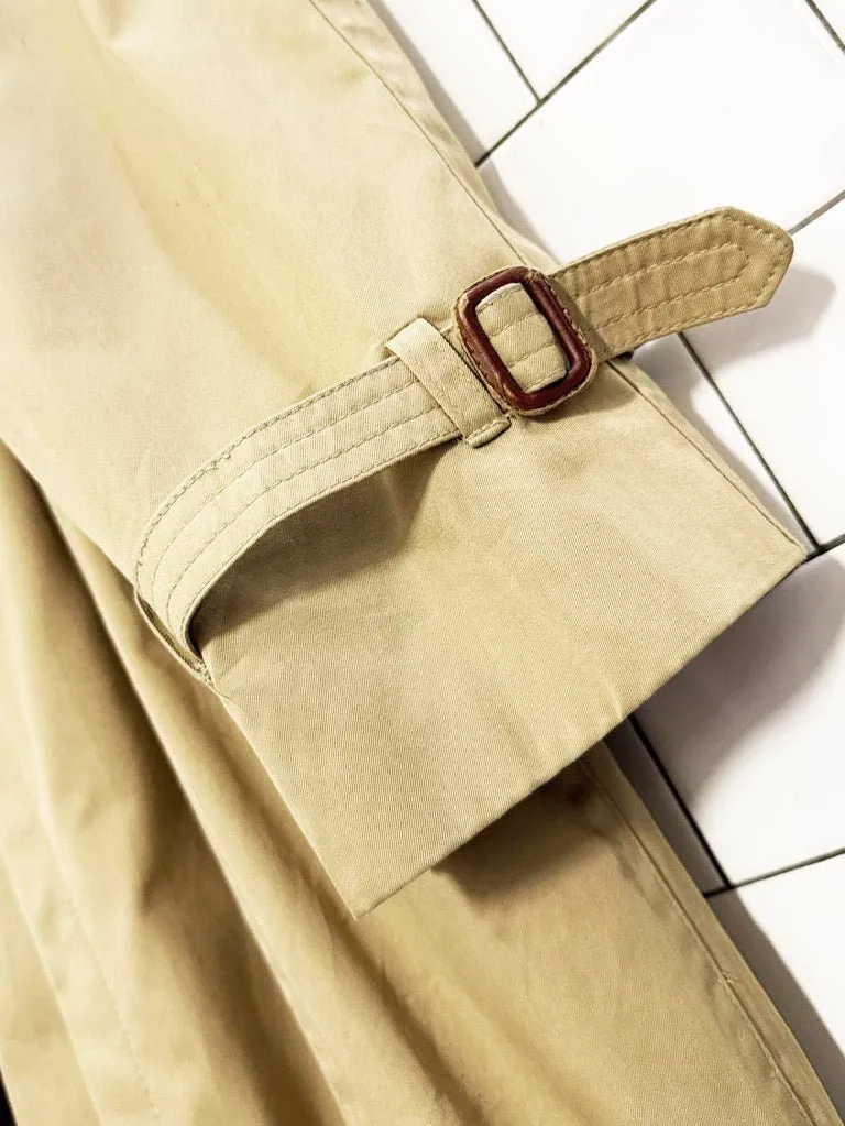 vintage stafford double breasted belted trench coat | wool-blend removable lining sold by Good Market Thrift Store product image thumbnail 5