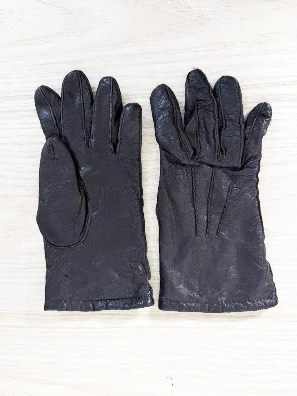 vintage soft leather gloves | 100% wool lining sold by Good Market Thrift Store