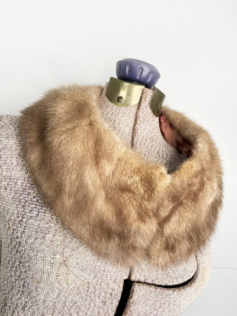 vintage 60s mink fur collar sold by Good Market Thrift Store product image thumbnail 3