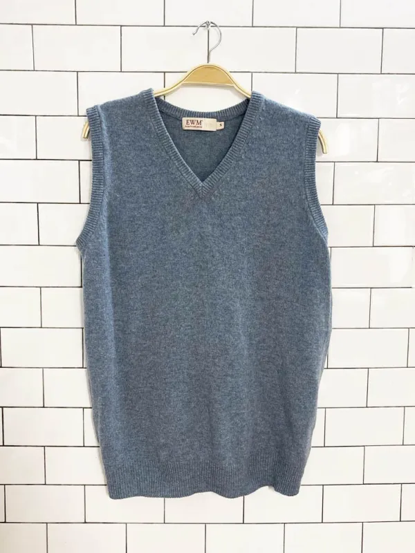 vintage edinburgh woollen mill lambswool sweater vest sold by Good Market Thrift Store