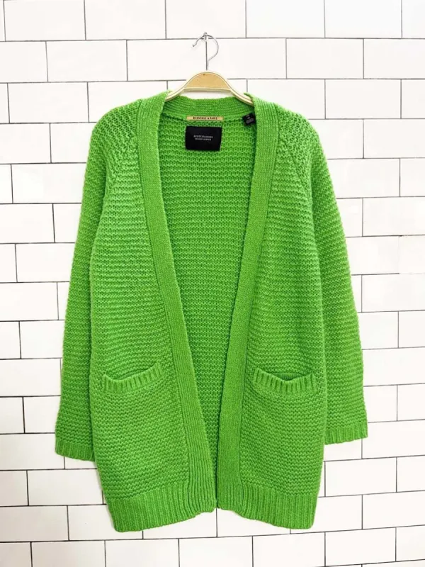 scotch & soda wool-blend long knit open cardigan | maison scotch sold by Good Market Thrift Store