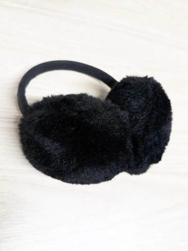faux fur plush ear muffs sold by Good Market Thrift Store