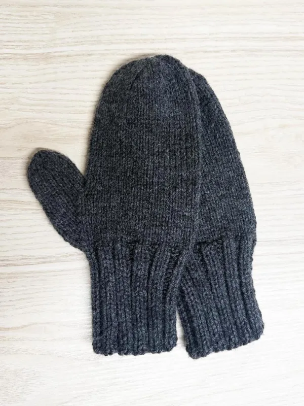 hand-knit wool mittens sold by Good Market Thrift Store