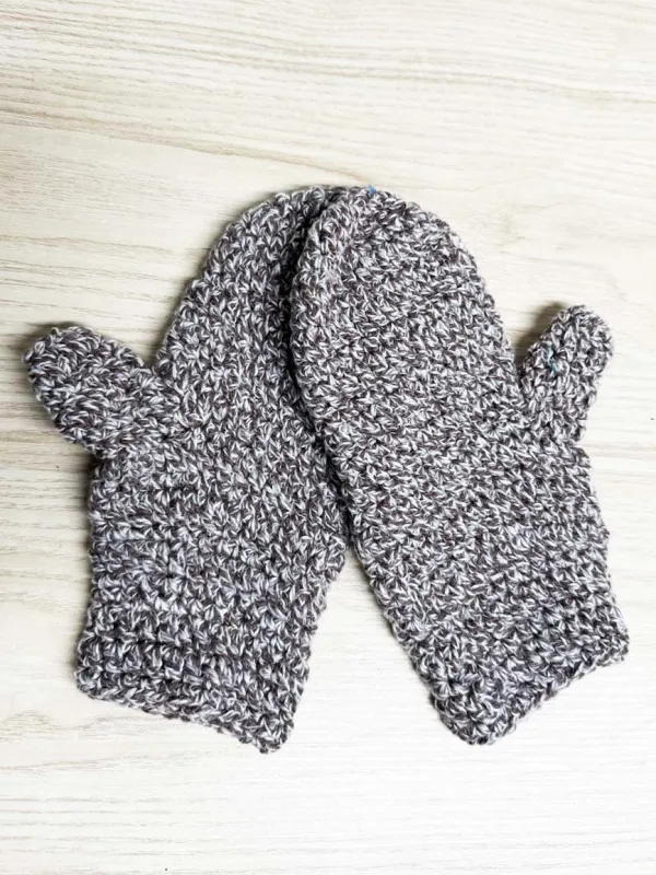 hand knit chunky mittens sold by Good Market Thrift Store