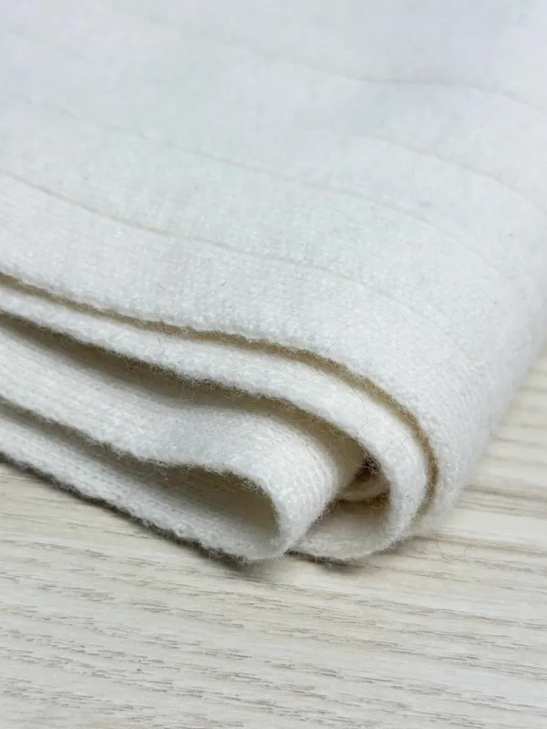 vintage ecola 100% wool ribbed knit scarf | made in Portugal sold by Good Market Thrift Store