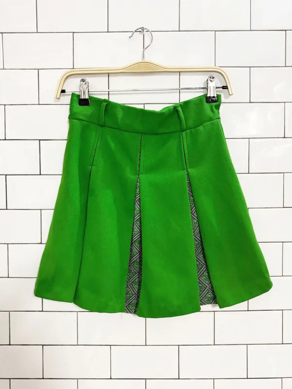 vintage 60s big pleat detail tennis mini skirt sold by Good Market Thrift Store