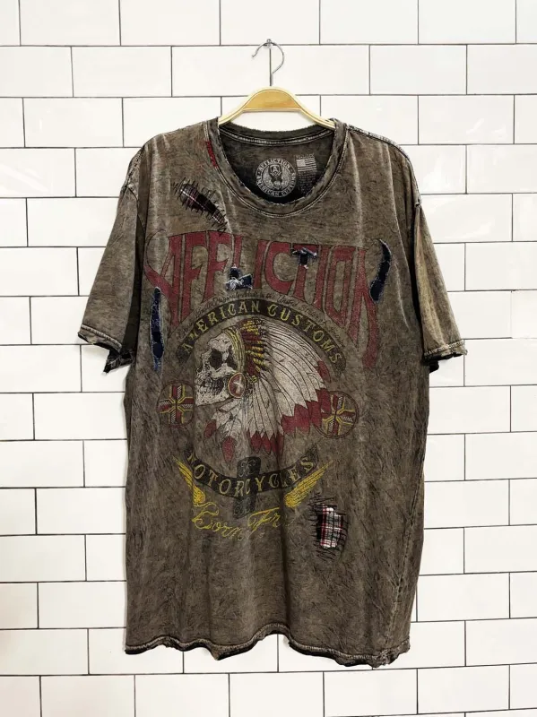 vintage 00s affliction american customs t shirt sold by Good Market Thrift Store