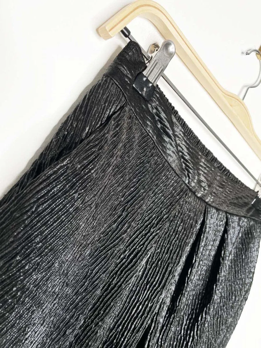 only pleated crinkle shine ankle pant sold by Good Market Thrift Store product image thumbnail 2