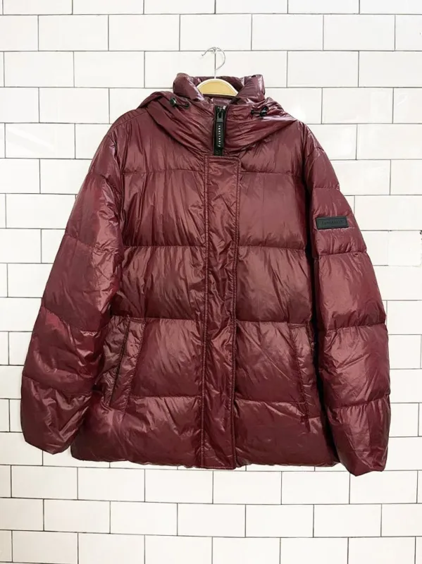 sanctuary puffer-up down drawstring short puffer coat | anthropologie sold by Good Market Thrift Store