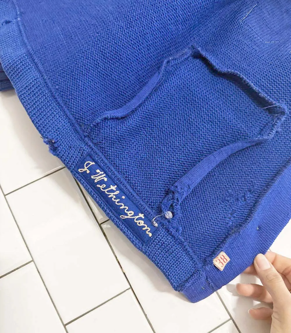 vintage 60s JUDY award sweater em-roe 1966 varsity cardigan | indianapolis sold by Good Market Thrift Store product image thumbnail 5