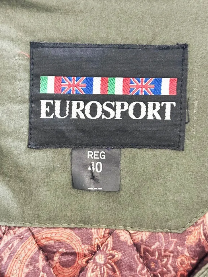 vintage eurosport lined double breasted trench coat | zip out liner sold by Good Market Thrift Store product image thumbnail 4