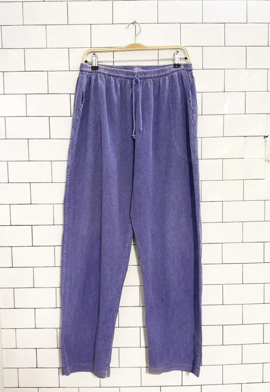 vintage 90s naturally rugged drawstring casual pants | made in Canada sold by Good Market Thrift Store