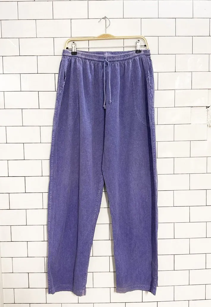 vintage 90s naturally rugged drawstring casual pants | made in Canada sold by Good Market Thrift Store