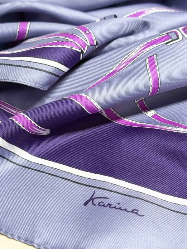 vintage karina 100% silk 'pucci' inspired harness scarf made by Good Market Thrift Store