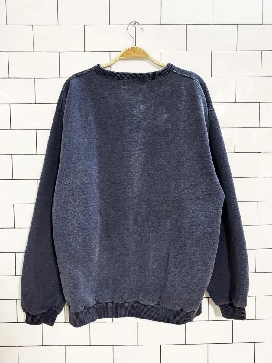 vintage 90s non-fiction campus crew faded crewneck sweatshirt | tiger brand sold by Good Market Thrift Store product image thumbnail 4