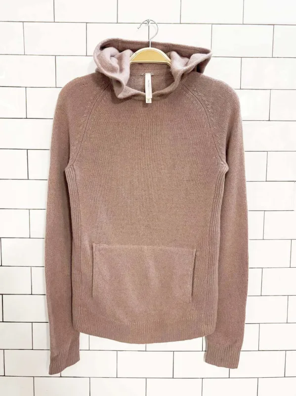 the group babaton luxe 100% cashmere knit hoodie | aritzia sold by Good Market Thrift Store