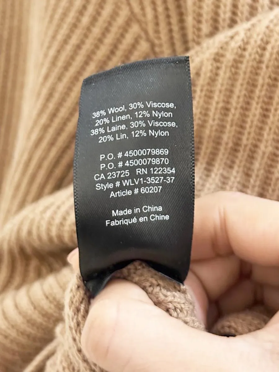 babaton chalmers wool-linen textured knit sweater | aritzia sold by Good Market Thrift Store product image thumbnail 4