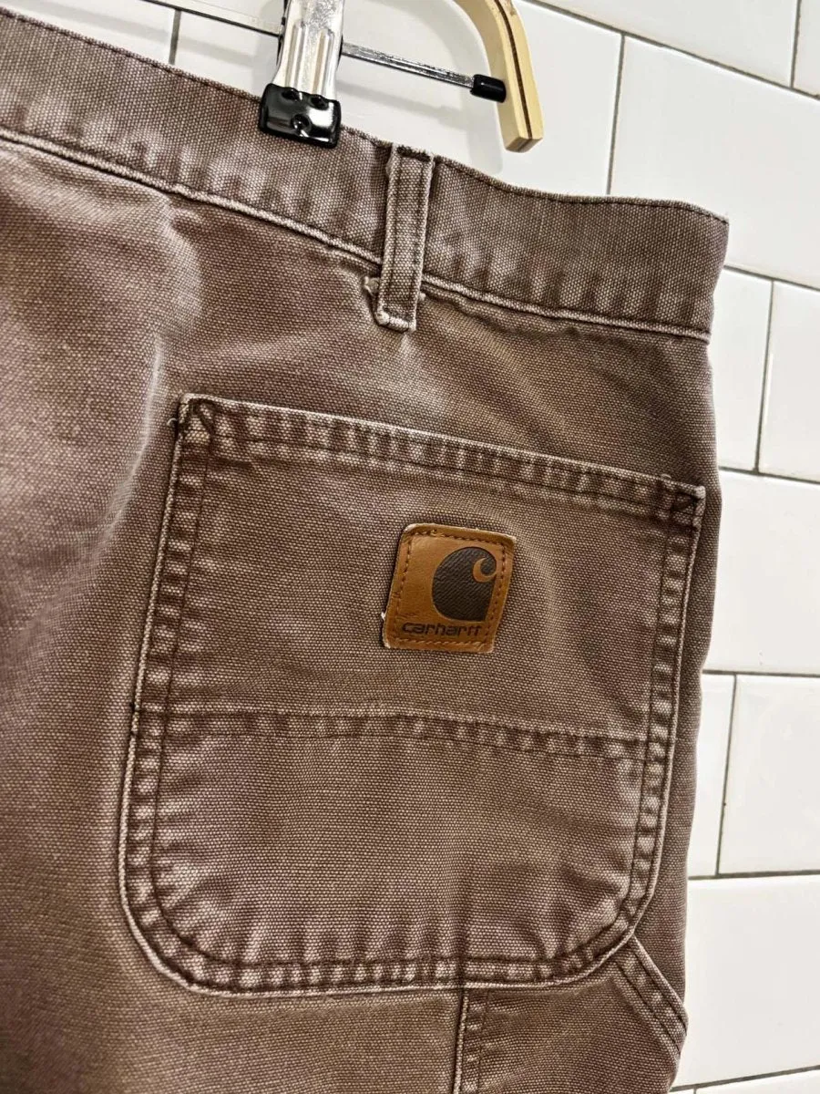 vintage carhartt canvas carpenter pants sold by Good Market Thrift Store product image thumbnail 2