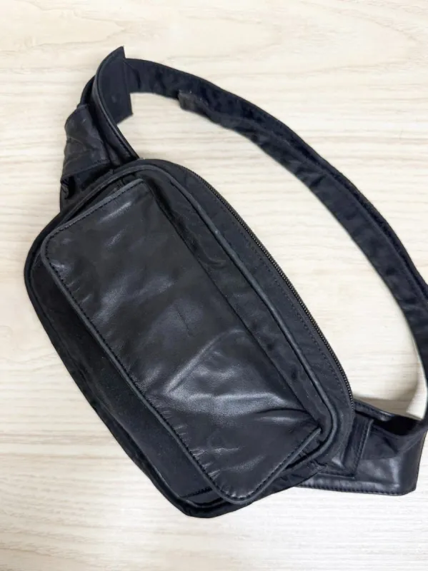 vintage pegabo leather detail fanny pack made by Good Market Thrift Store