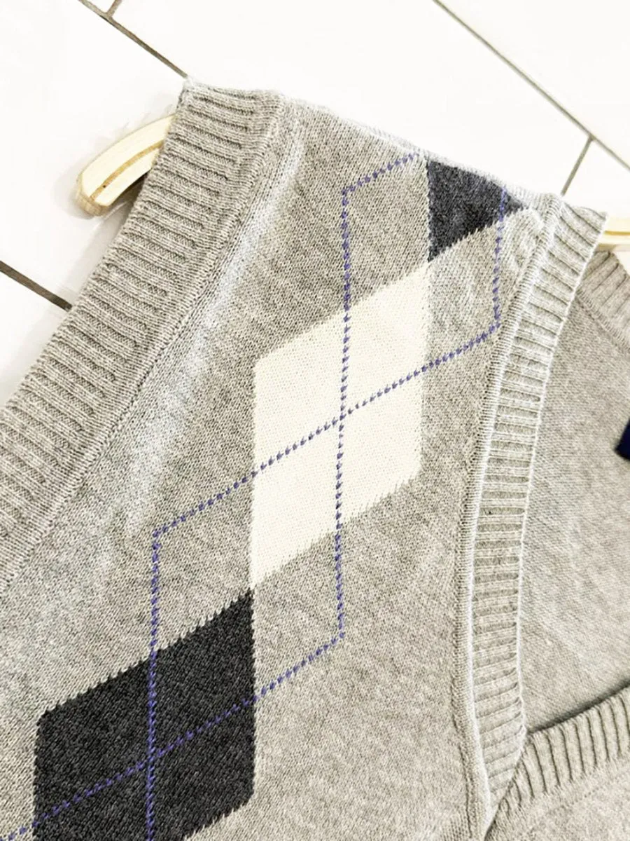 club room argyle light knit sweater vest sold by Good Market Thrift Store product image thumbnail 2