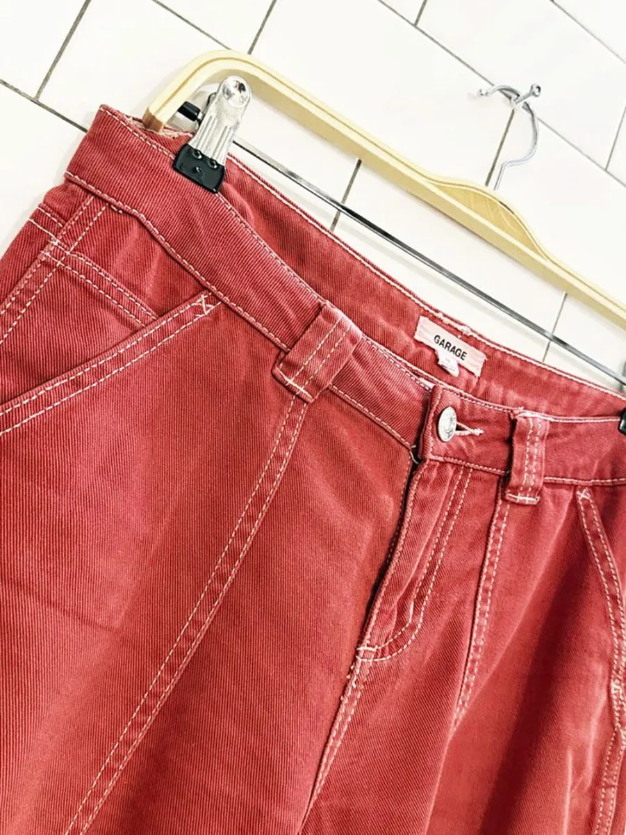 y2k garage contrast stitch utility pants sold by Good Market Thrift Store product image thumbnail 2