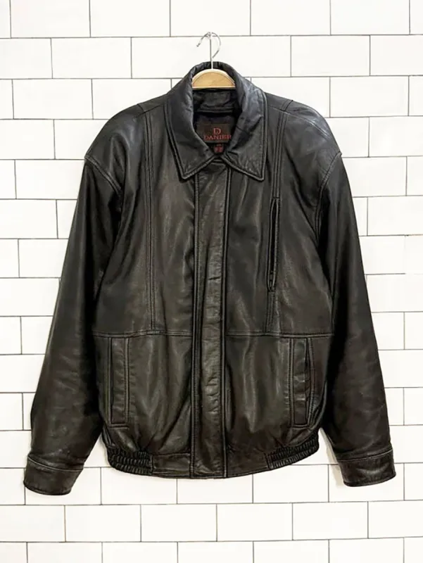 vintage danier butter leather bomber jacket sold by Good Market Thrift Store