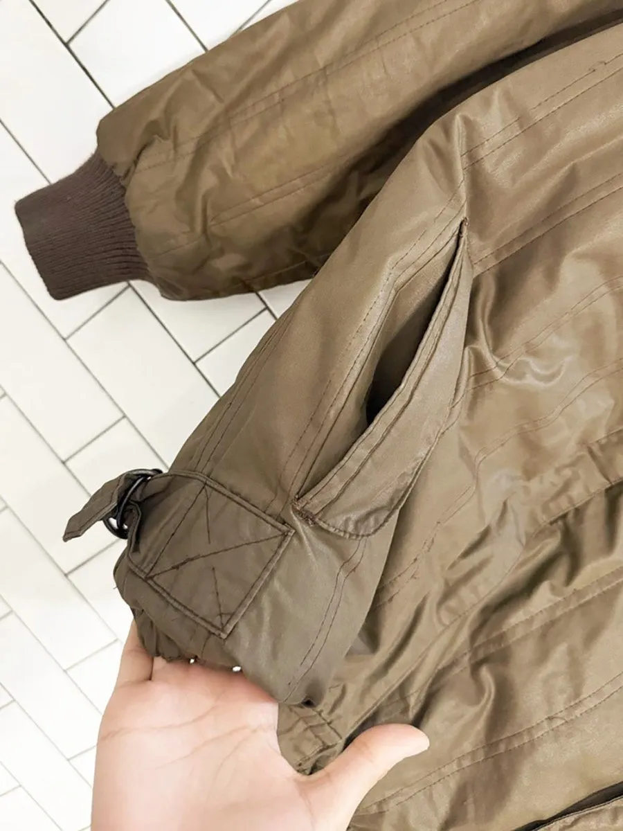 vintage 80s fur lined bomber liner jacket sold by Good Market Thrift Store product image thumbnail 5