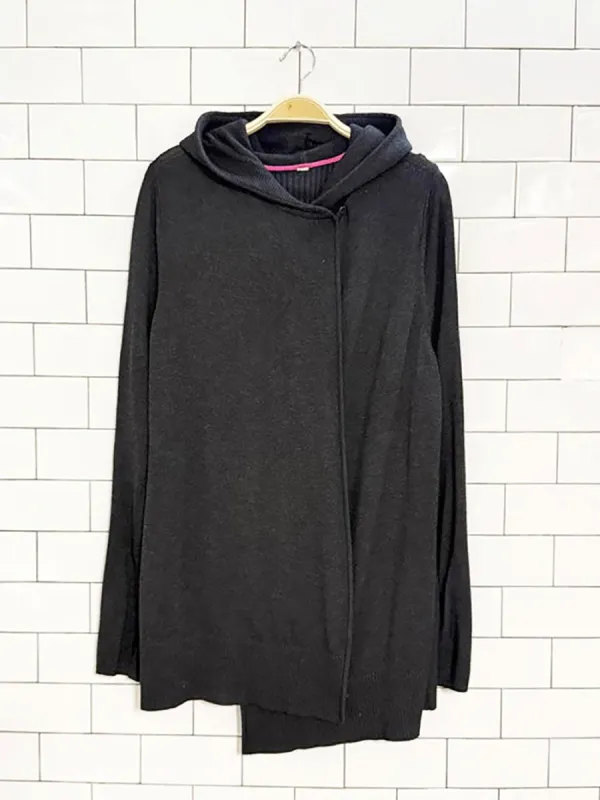 lululemon cashmere-blend piece of mind wrap hooded cardigan| boolux made by Good Market Thrift Store