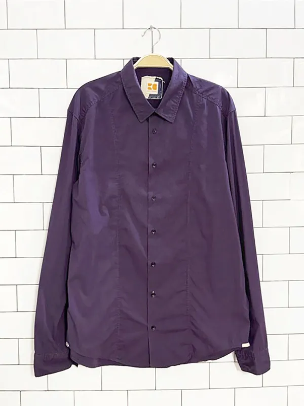 boss orange striped full button shirt | hugo boss made by Good Market Thrift Store