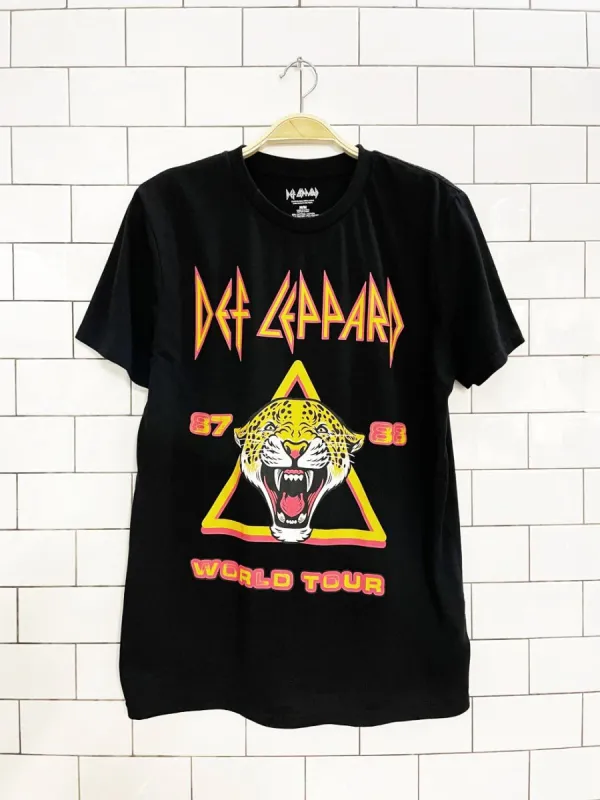 def leppard 87-88 tour reprint graphic tee | philcos made by Good Market Thrift Store