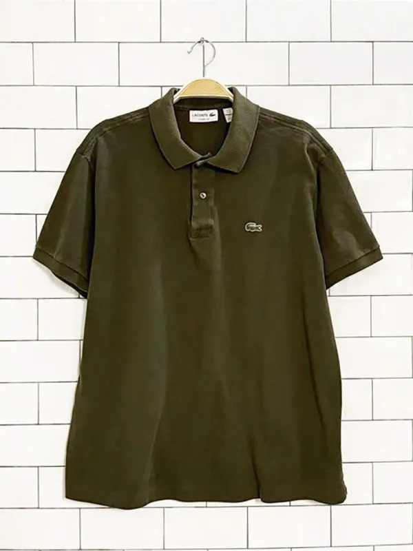 lacoste classic fit pique polo shirt made by Good Market Thrift Store