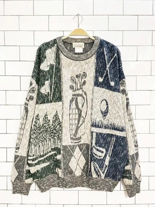 vintage 80s arnold palmer golf knit sweater | made in Canada made by Good Market Thrift Store