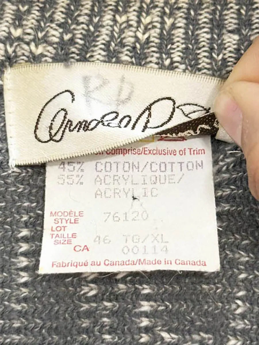 vintage 80s arnold palmer golf knit sweater | made in Canada sold by Good Market Thrift Store product image thumbnail 5