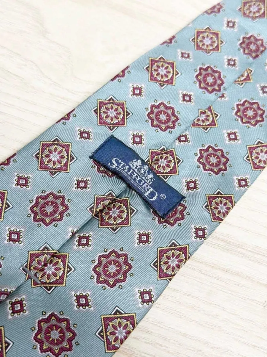 vintage stafford 100% silk monogram tie sold by Good Market Thrift Store product image thumbnail 2