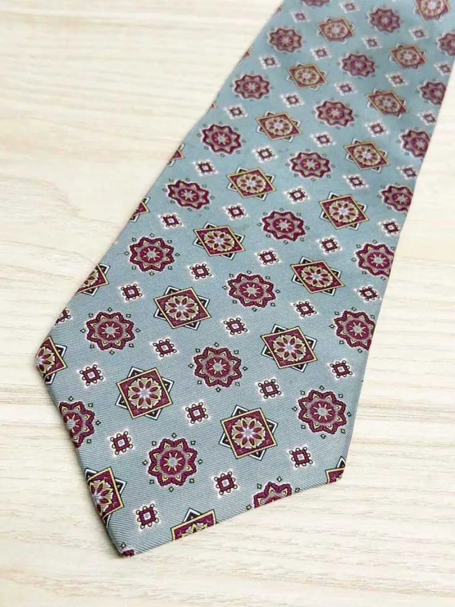 vintage stafford 100% silk monogram tie sold by Good Market Thrift Store product image thumbnail 5
