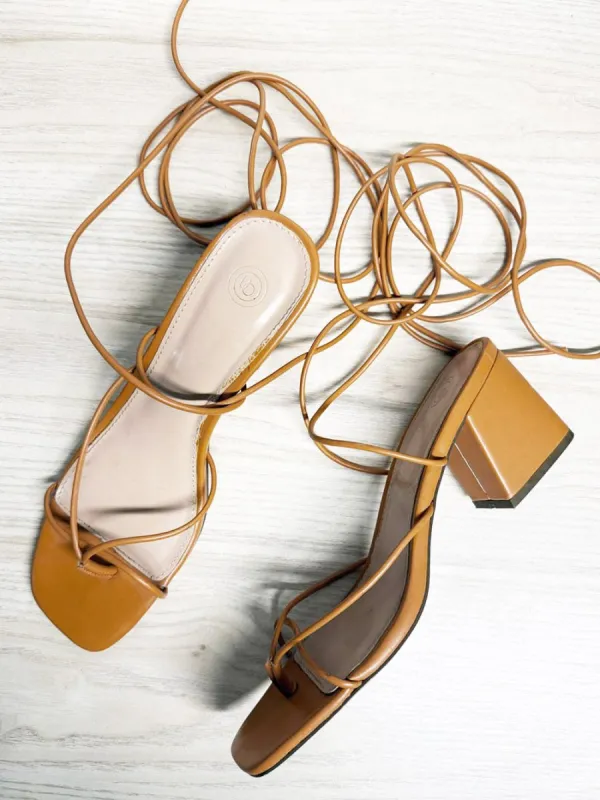 UO sloan square-toe strappy block heel | urban outfitters made by Good Market Thrift Store