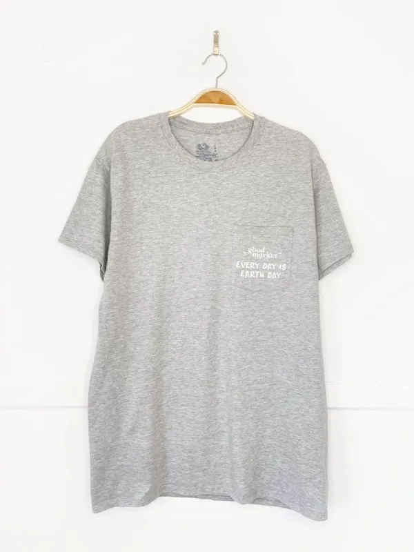 earth day activist x fruit of the loom pocket tee | clothes deserve a second chance not your ex made by Good Market Thrift Store