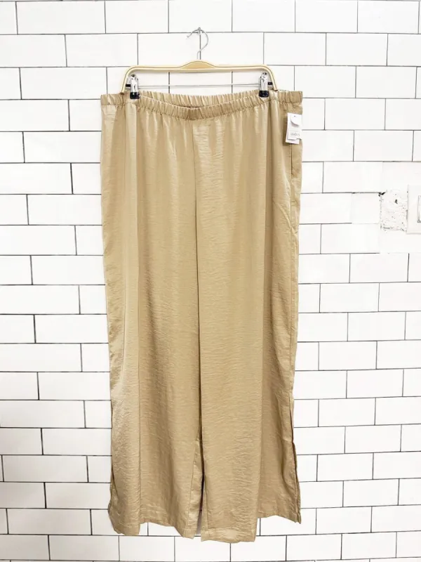 nwt auden satin wide leg lounge pants made by Good Market Thrift Store