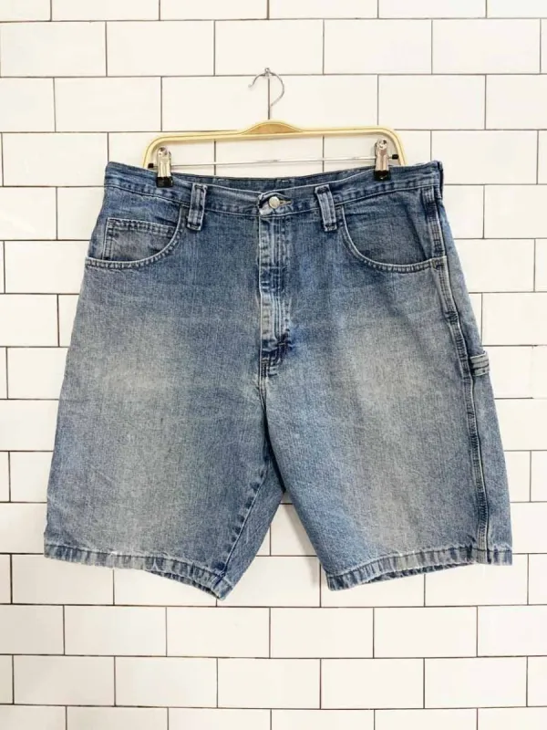 vintage wrangler carpenter relaxed denim shorts made by Good Market Thrift Store