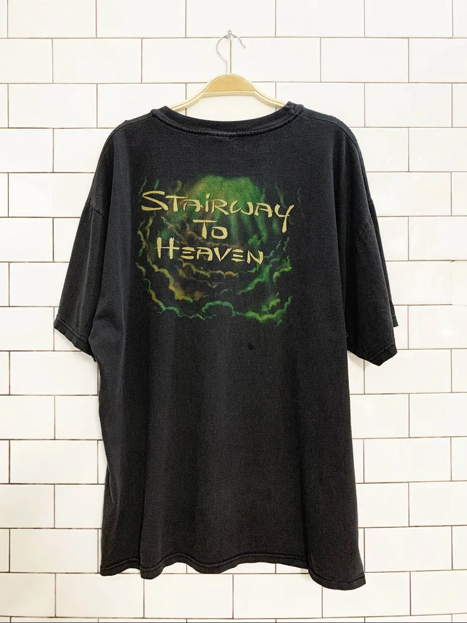 vintage 90s led zeppelin stairway to heaven all over print tee | winterland sold by Good Market Thrift Store product image thumbnail 2
