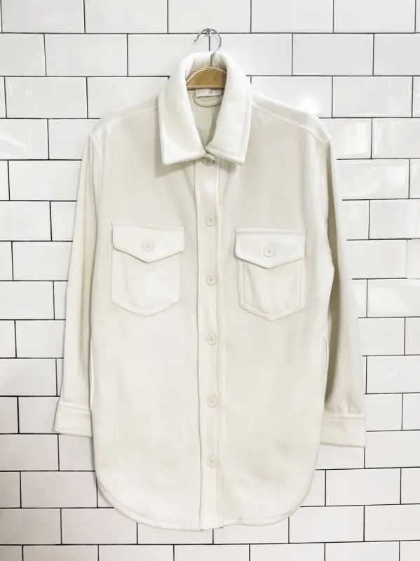 seven sisters fleece oversized shirt jacket made by Good Market Thrift Store