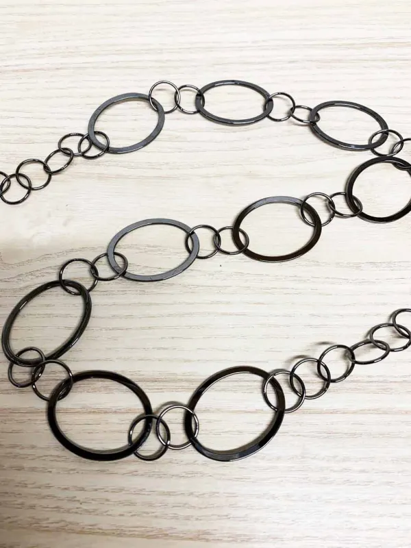 y2k metal chain belt made by Good Market Thrift Store