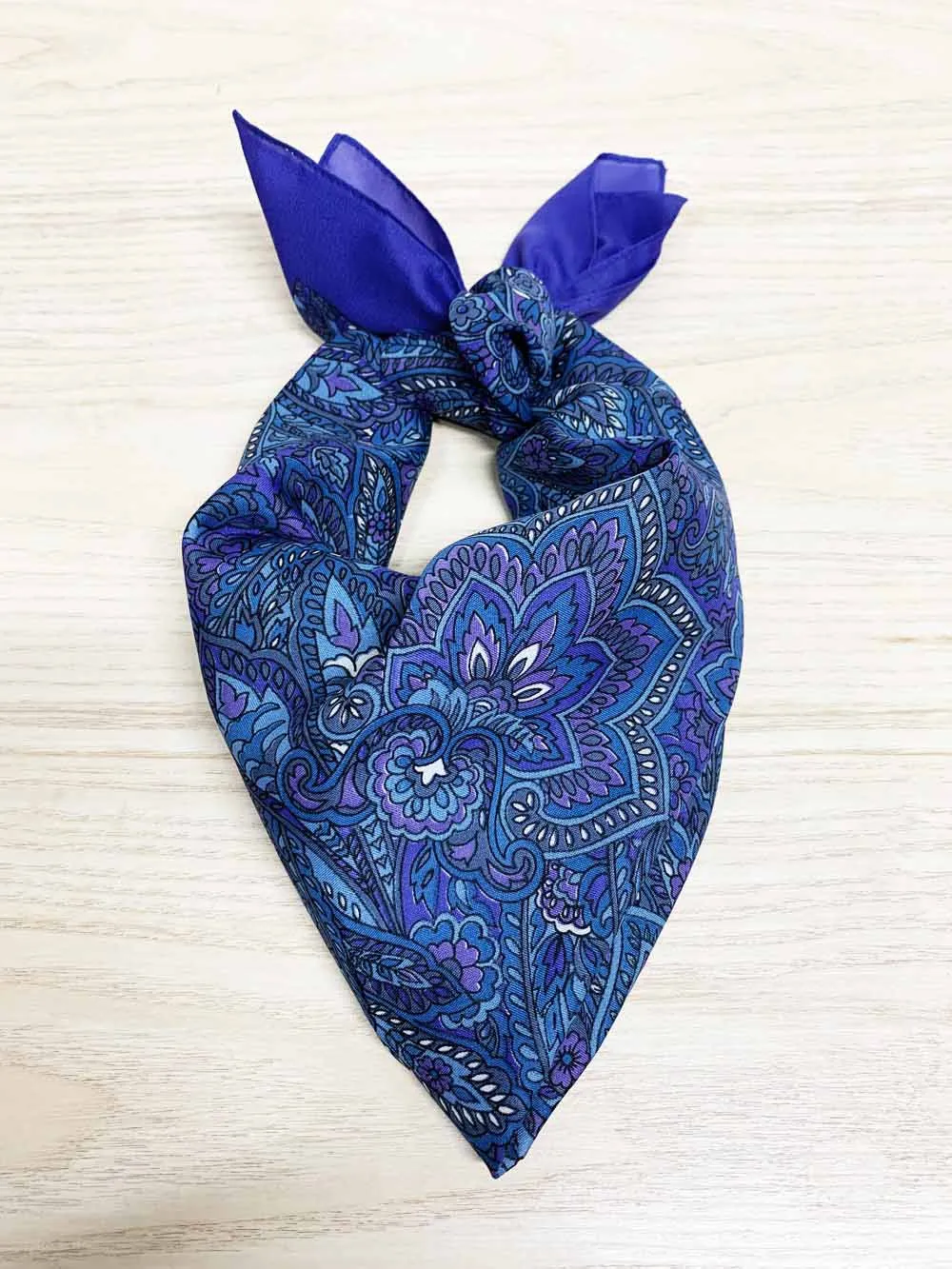 vintage paisley pattern square scarf | made in italy sold by Good Market Thrift Store