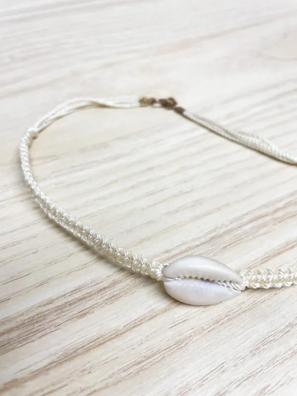 y2k cowrie shell choker necklace made by Good Market Thrift Store