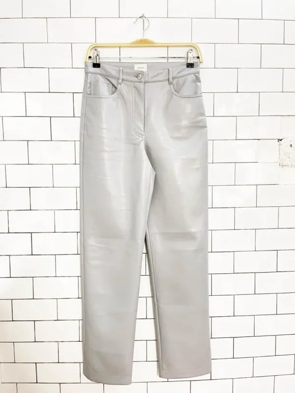 wilfred the melina faux leather pants | aritzia made by Good Market Thrift Store
